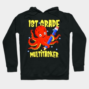 1st Grade Cute Octopus First Grader School Kids Hoodie